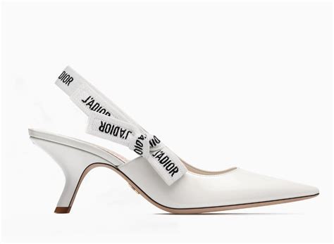 dior sling back white|fashionphile Dior sling backs.